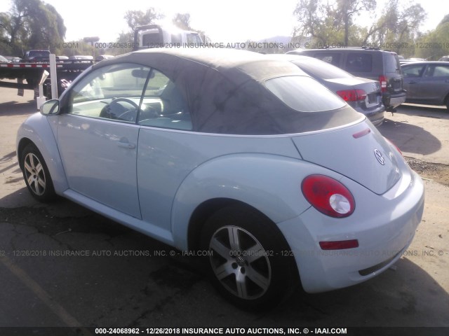 3VWRG31YX6M318493 - 2006 VOLKSWAGEN NEW BEETLE CONVERTIBLE OPTION PKG 1 BLUE photo 3