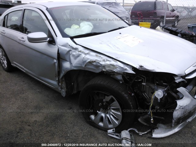 1C3CCBAB4CN296068 - 2012 CHRYSLER 200 LX SILVER photo 6