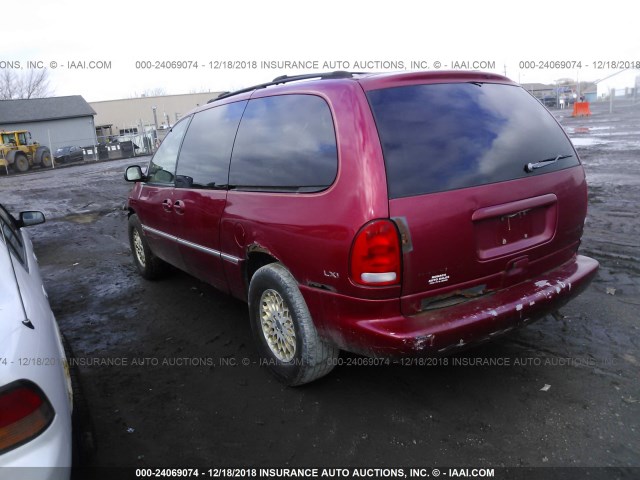 1C4GP64L6WB609768 - 1998 CHRYSLER TOWN & COUNTRY LXI RED photo 3