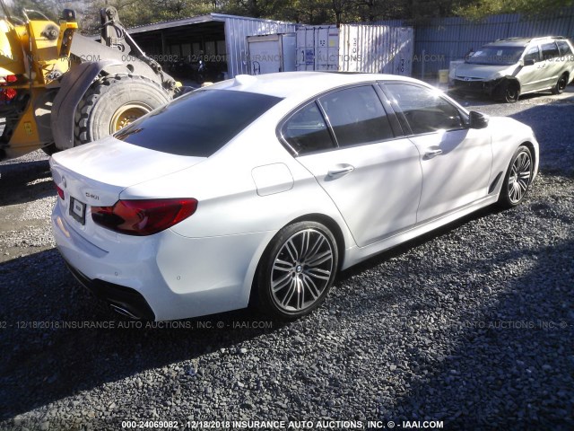 WBAJE7C30HG889225 - 2017 BMW 540 XI WHITE photo 4