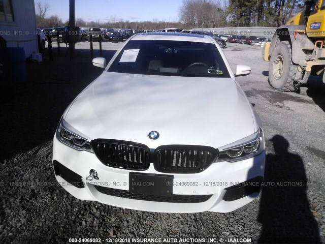 WBAJE7C30HG889225 - 2017 BMW 540 XI WHITE photo 6