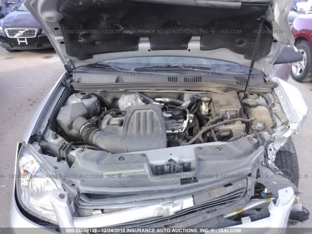 1G1AB5F56A7102337 - 2010 CHEVROLET COBALT LS SILVER photo 10