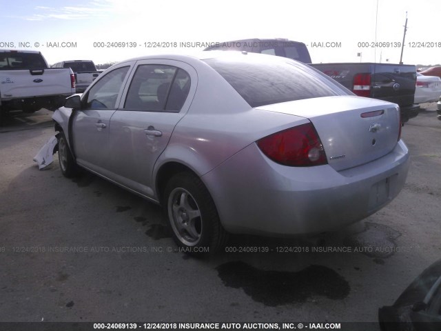 1G1AB5F56A7102337 - 2010 CHEVROLET COBALT LS SILVER photo 3