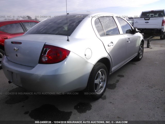 1G1AB5F56A7102337 - 2010 CHEVROLET COBALT LS SILVER photo 4