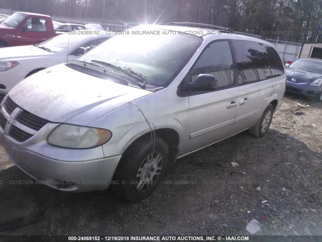 2D4GP24R35R107977 - 2005 DODGE GRAND CARAVAN SE SILVER photo 2