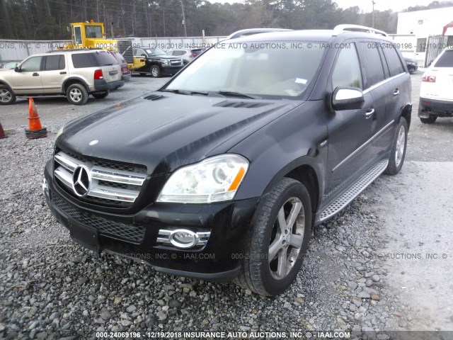 4JGBF25E19A504695 - 2009 MERCEDES-BENZ GL BLACK photo 2