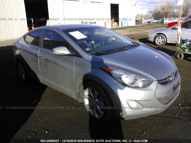 KMHDH4AE6DU858109 - 2013 HYUNDAI ELANTRA GLS/LIMITED SILVER photo 1