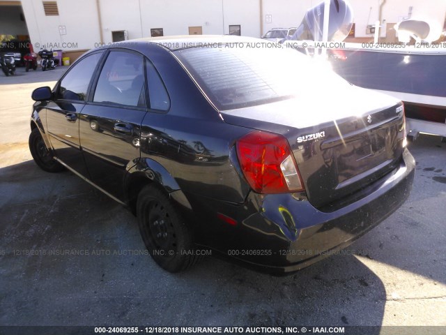 KL5JD56Z28K001295 - 2008 SUZUKI FORENZA BLACK photo 3