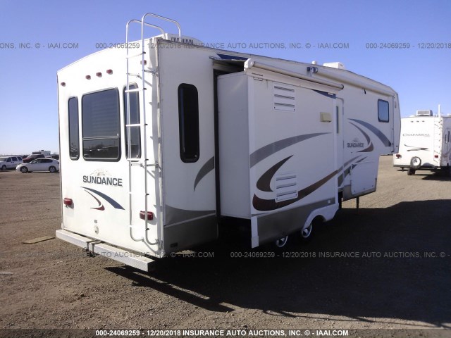 5SFGF29297E001770 - 2007 HEARTLAND SUNDANCE 5TH WHEEL  Білий фото 4