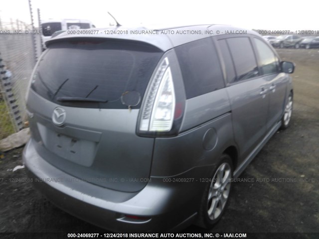 JM1CR2WLXA0359695 - 2010 MAZDA 5 GRAY photo 4