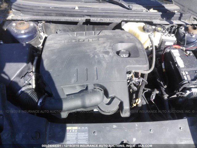 1G1ZC5EBXAF292480 - 2010 CHEVROLET MALIBU 1LT BLUE photo 10