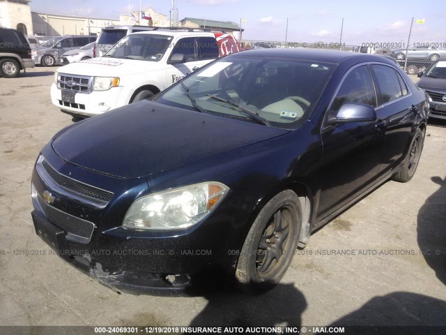 1G1ZC5EBXAF292480 - 2010 CHEVROLET MALIBU 1LT BLUE photo 2