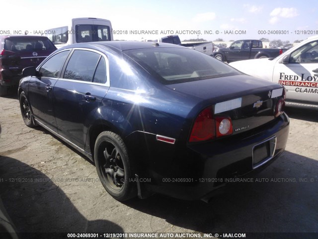 1G1ZC5EBXAF292480 - 2010 CHEVROLET MALIBU 1LT BLUE photo 3