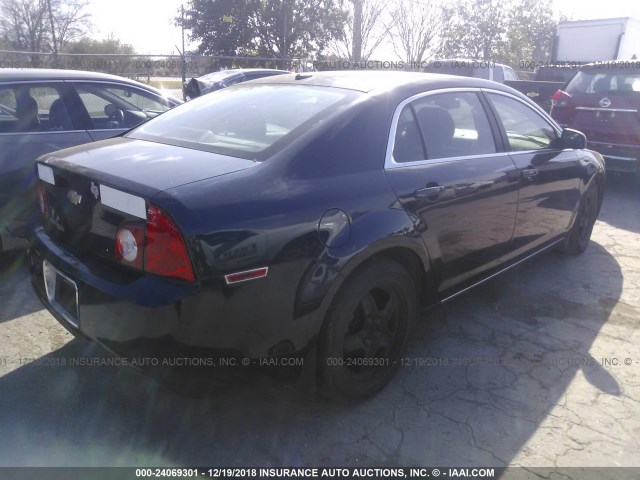 1G1ZC5EBXAF292480 - 2010 CHEVROLET MALIBU 1LT BLUE photo 4