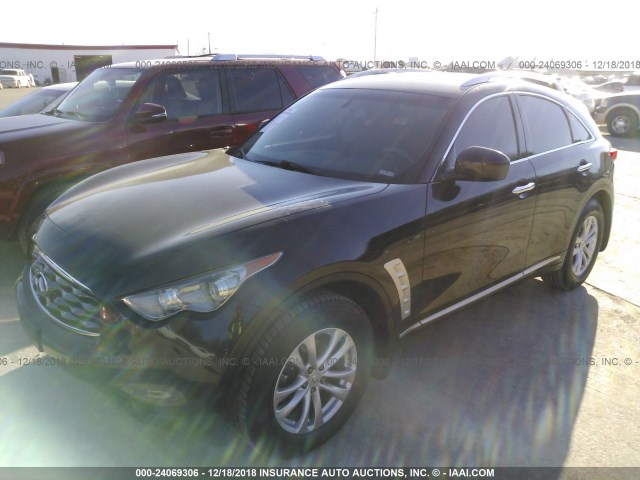 JN8AS1MW3AM850318 - 2010 INFINITI FX35 BROWN photo 2