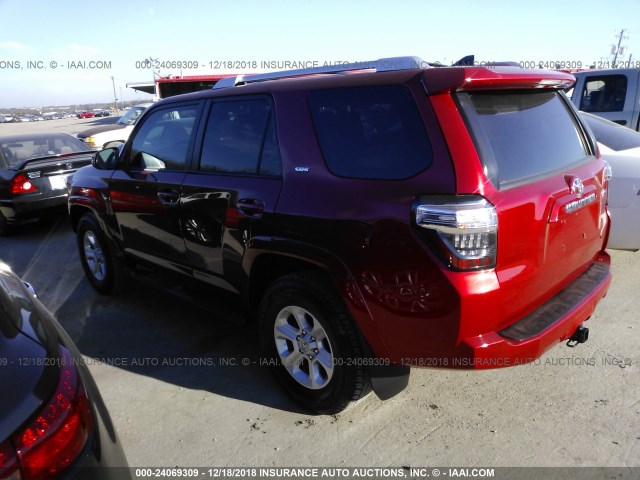 JTEZU5JR2G5134636 - 2016 TOYOTA 4RUNNER SR5/LIMITED/SR5 PREMIUM RED photo 3