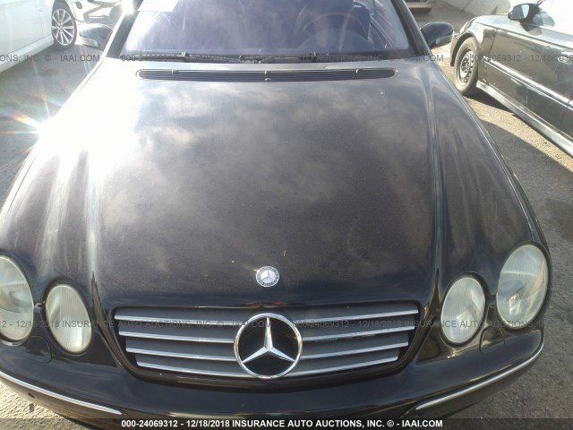 WDBPJ75J21A018046 - 2001 MERCEDES-BENZ CL 500 BLACK photo 10