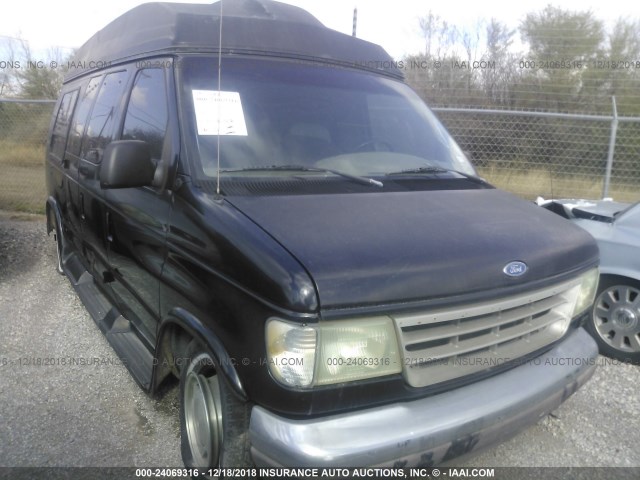 1FDEE14H6SHC02192 - 1995 FORD ECONOLINE E150 VAN BLACK photo 1