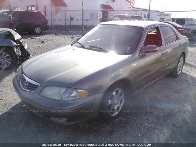 1YVGF22C315233742 - 2001 MAZDA 626 ES/LX TAN photo 2