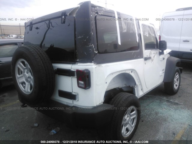 1C4AJWAGXGL190608 - 2016 JEEP WRANGLER SPORT WHITE photo 4