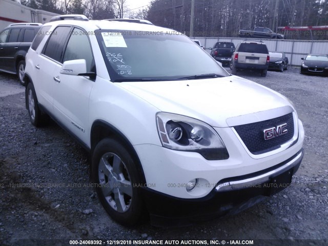 1GKEV33797J122690 - 2007 GMC ACADIA SLT-2 WHITE photo 1