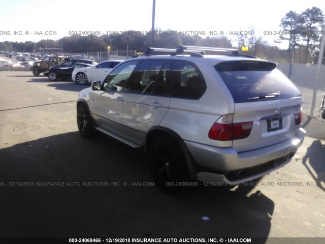 5UXFB93532LN78741 - 2002 BMW X5 4.6IS SILVER photo 3