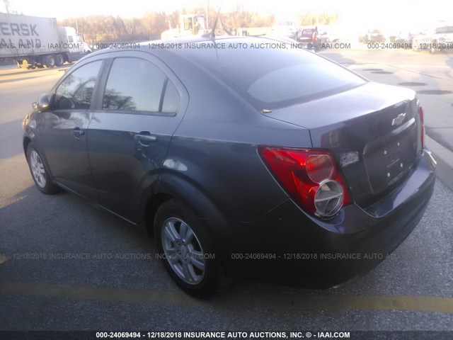1G1JB5SHXC4184285 - 2012 CHEVROLET SONIC LS 灰色 照片 3