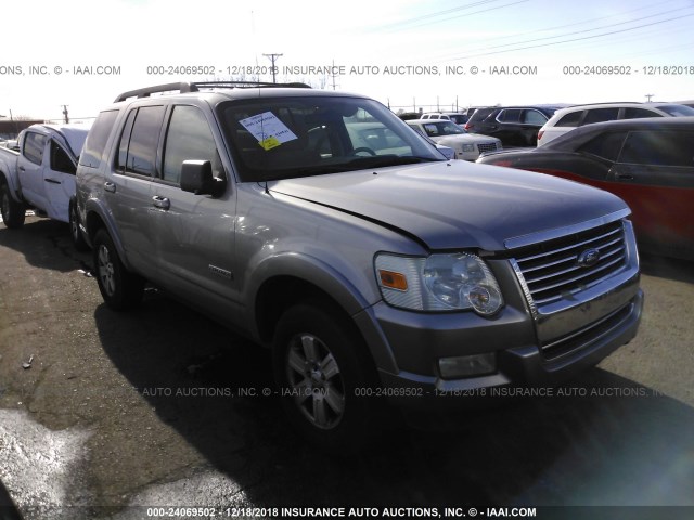 1FMEU73E58UA10629 - 2008 FORD EXPLORER XLT SILVER photo 1