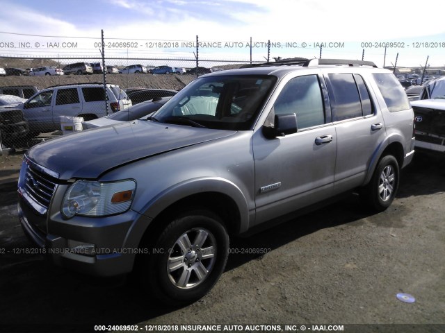 1FMEU73E58UA10629 - 2008 FORD EXPLORER XLT SILVER photo 2