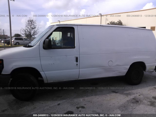 1FTNE14WX8DA33992 - 2008 FORD ECONOLINE E150 VAN WHITE photo 6