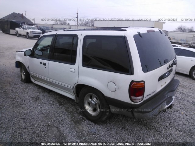 1FMZU83P4YZB68536 - 2000 FORD EXPLORER XLT WHITE photo 3