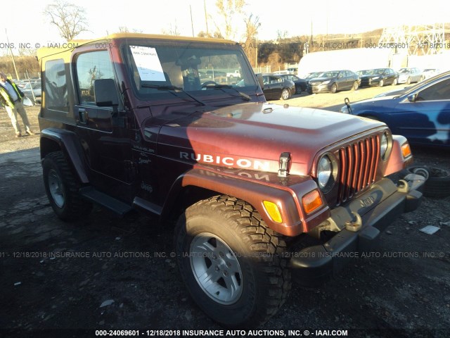 1J4FA49S21P302184 - 2001 JEEP WRANGLER / TJ SPORT BROWN photo 1