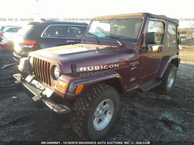 1J4FA49S21P302184 - 2001 JEEP WRANGLER / TJ SPORT BROWN photo 2