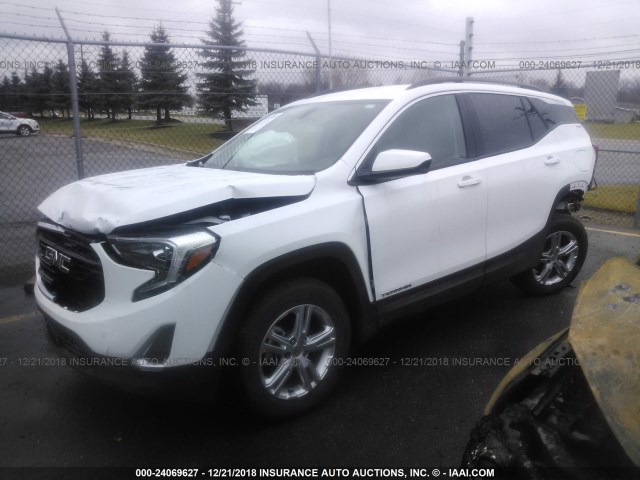 3GKALMEV3JL260165 - 2018 GMC TERRAIN SLE WHITE photo 2