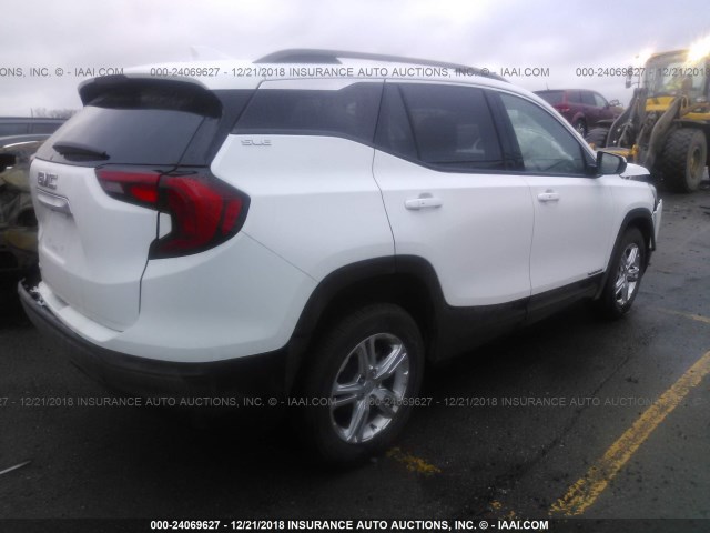 3GKALMEV3JL260165 - 2018 GMC TERRAIN SLE WHITE photo 4