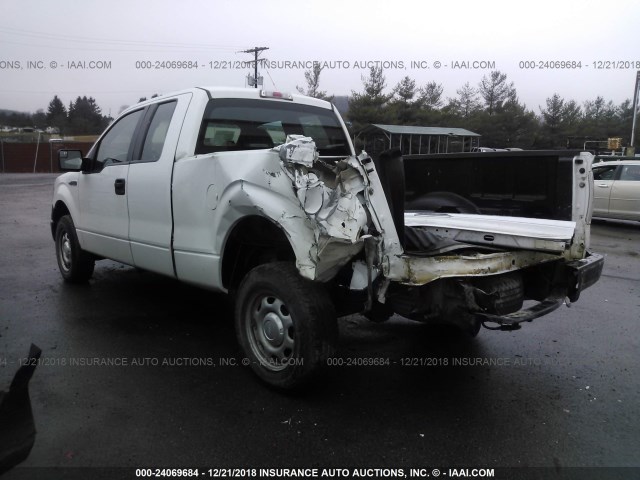 1FTEX1EM0EKD92766 - 2014 FORD F150 SUPER CAB WHITE photo 3