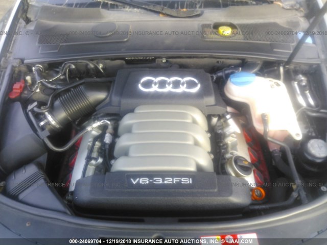 WAUDG74F95N112761 - 2005 AUDI A6 3.2 QUATTRO BLACK photo 10