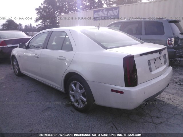 1G6DW677550203918 - 2005 CADILLAC STS WHITE photo 3