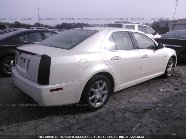 1G6DW677550203918 - 2005 CADILLAC STS WHITE photo 4