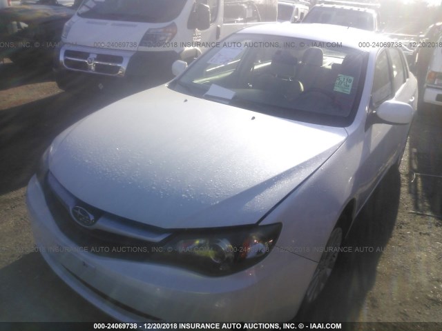 JF1GE6A68BH516980 - 2011 SUBARU IMPREZA 2.5I WHITE photo 2