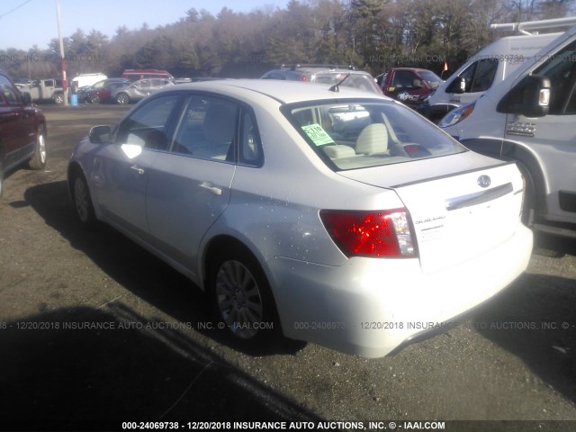 JF1GE6A68BH516980 - 2011 SUBARU IMPREZA 2.5I WHITE photo 3