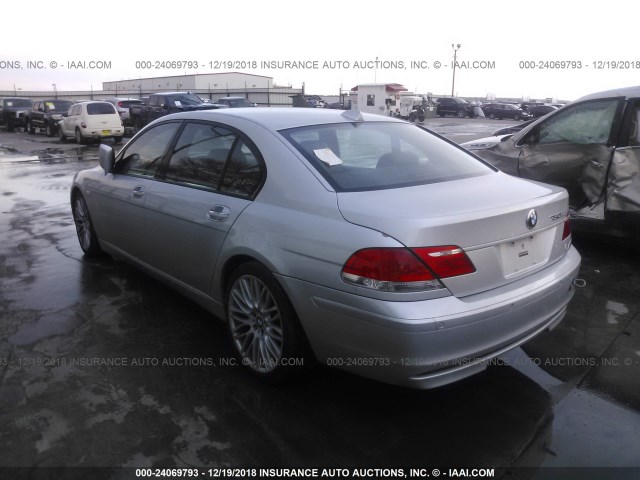 WBAHN83568DT78335 - 2008 BMW 750 SILVER photo 3