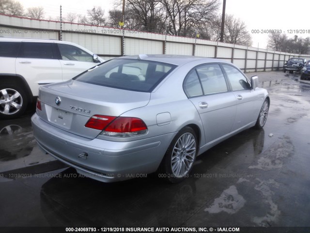 WBAHN83568DT78335 - 2008 BMW 750 SILVER photo 4