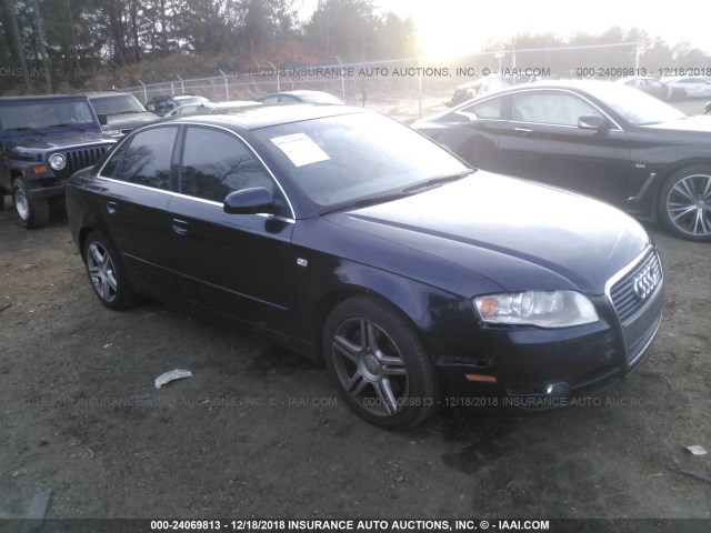 WAUAF78E97A011611 - 2007 AUDI A4 2/TURBO BLUE photo 1