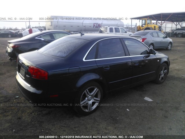 WAUAF78E97A011611 - 2007 AUDI A4 2/TURBO BLUE photo 4