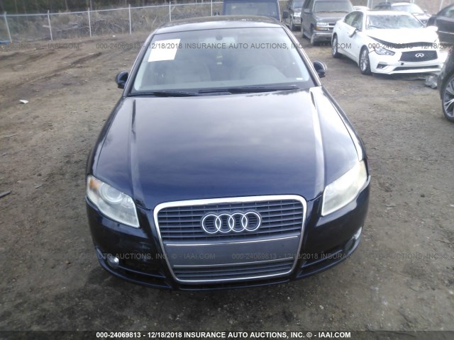 WAUAF78E97A011611 - 2007 AUDI A4 2/TURBO BLUE photo 6