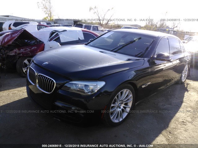 WBAYF4C57ED282148 - 2014 BMW 740 LXI BLACK photo 2