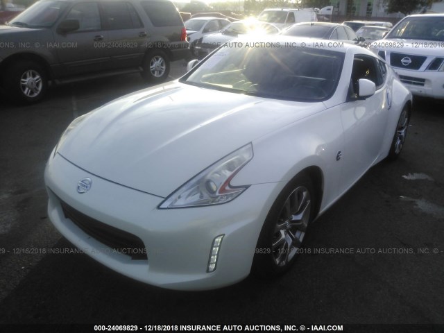 JN1AZ4EH6EM632259 - 2014 NISSAN 370Z TOURING/NISMO WHITE photo 2