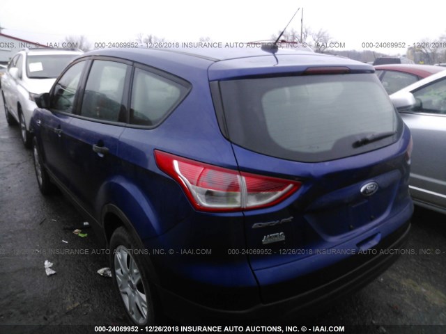 1FMCU0F76FUA31319 - 2015 FORD ESCAPE S BLUE photo 3