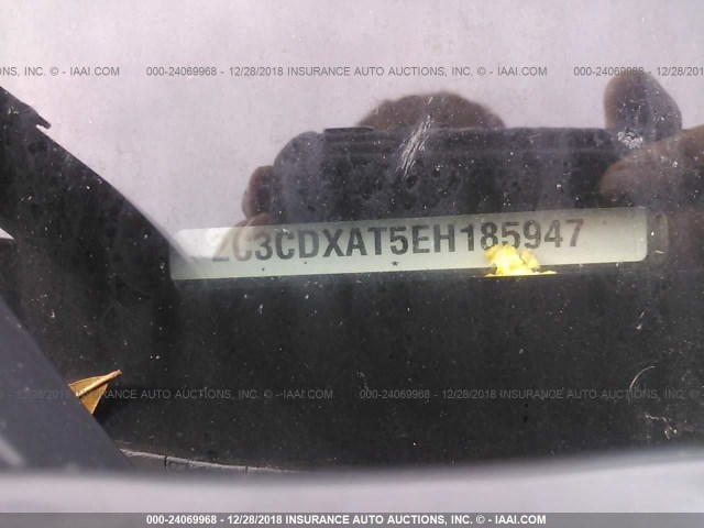 2C3CDXAT5EH185947 - 2014 DODGE CHARGER POLICE BLACK photo 9